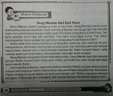 Ajarkan Perselingkuhan, Materi Istri Simpanan Tak Baik untuk Anak SD Ajarkan Perselingkuhan, Materi Istri Simpanan Tak Baik untuk Anak SD