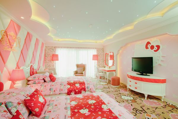 Kamar yang serba Hello Kitty (hellokittylimited.blogspot.com)