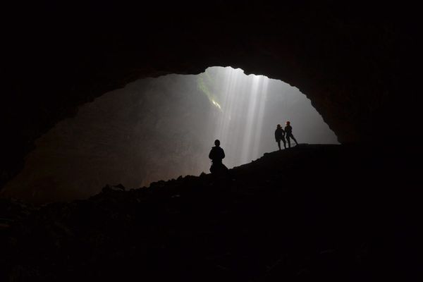 Cahaya surga di Gua Jomblang (Elzam Zami Cimot/ACI)