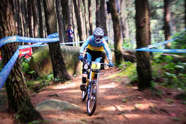 Aksi downhiller di Sebex Bike Park (pinkbike.com)