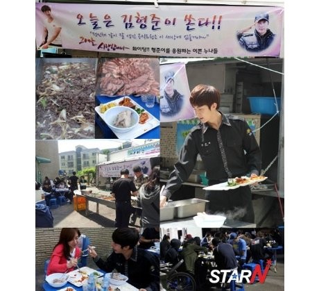 Fans Kim Hyung Joon Sumbang Satu Truk Makanan untuk Kru Fans Kim Hyung Joon Sumbang Satu Truk Makanan untuk Kru