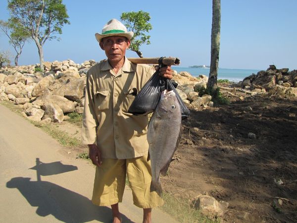Nelayan membawa ikan (Fitraya/detikTravel)