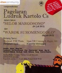 Ludruk Kartolo Gelar Lakon \Suminten Edan\ Ludruk Kartolo Gelar Lakon \Suminten Edan\