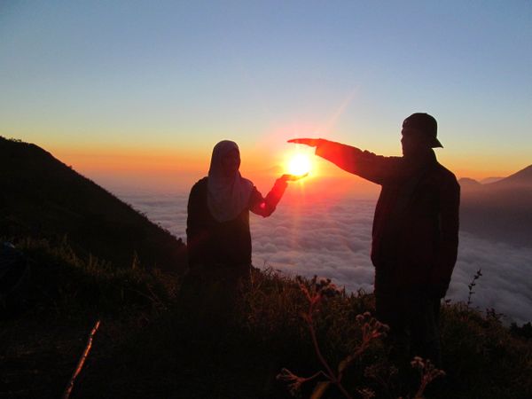 Kilauan sunset yang indah