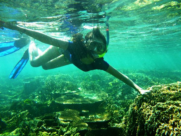 here I'm loving snorkeling somuch