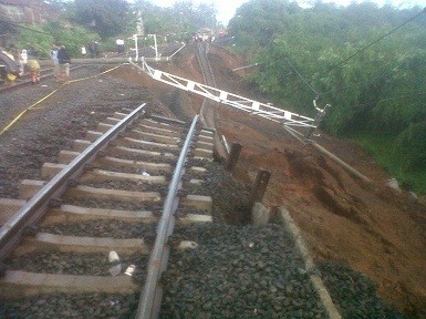 Rel Ambles di Cilebut, KRL ke Jakarta Hanya Tersedia dari Bojong Gede Rel Ambles di Cilebut, KRL ke Jakarta Hanya Tersedia dari Bojong Gede