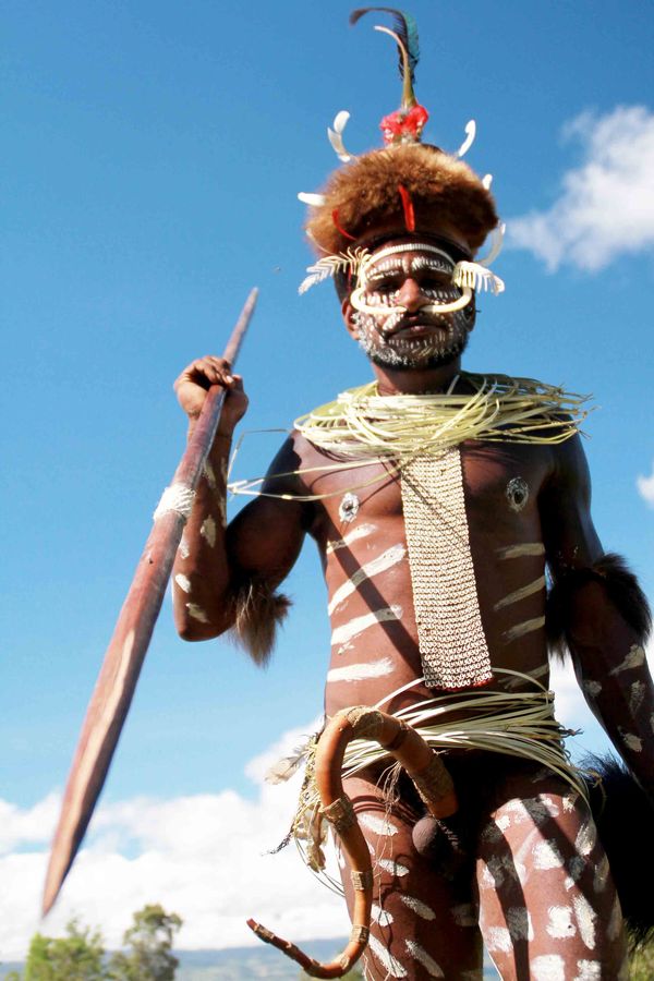 Gagahnya Panglima Perang Suku Dani Papua Gagahnya Panglima Perang Suku Dani Papua