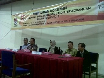 Tak Ada Bakal Calon Independen yang Maju Pada Pilgub Jateng Tak Ada Bakal Calon Independen yang Maju Pada Pilgub Jateng