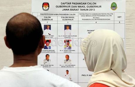 PERHITUNGAN SUARA REAL COUNT PEMILUKADA JABAR 2013 KPU 