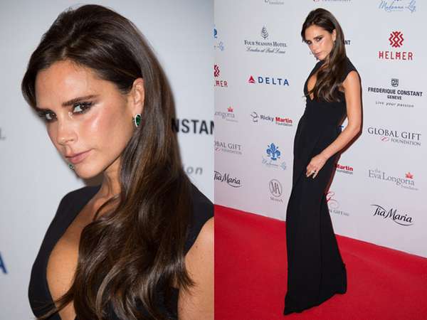 Victoria Beckham Elegan Bergaun Hitam Victoria Beckham Elegan Bergaun Hitam