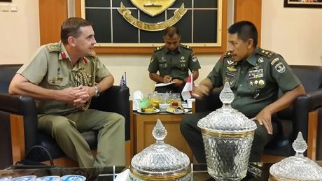 Revitalisasi Kerjasama Militer, Australia Army Temui Pangdam Jaya