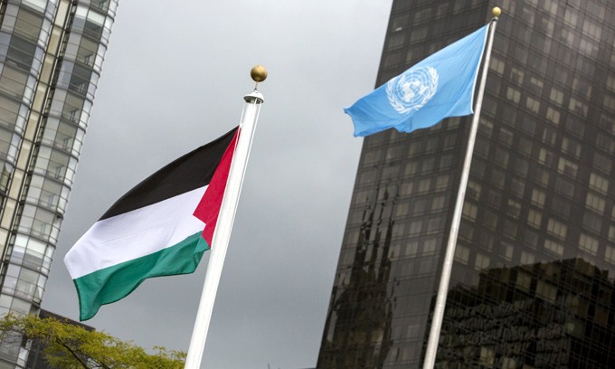 Bendera Palestina Berkibar di Markas PBB