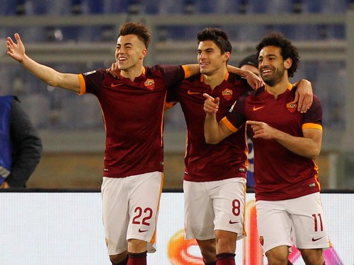 Salah dan El Shaarawy Bawa Roma Tancap Gas