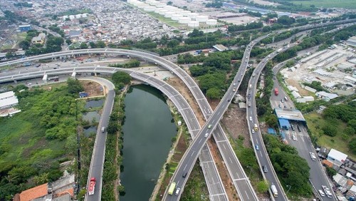 Jalan Tol Akses Tanjung Priok Terhubung dengan Kereta Pelabuhan