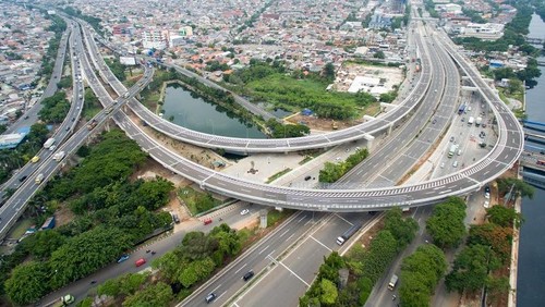 Penampakan Terbaru Jalan Tol Akses Tanjung Priok