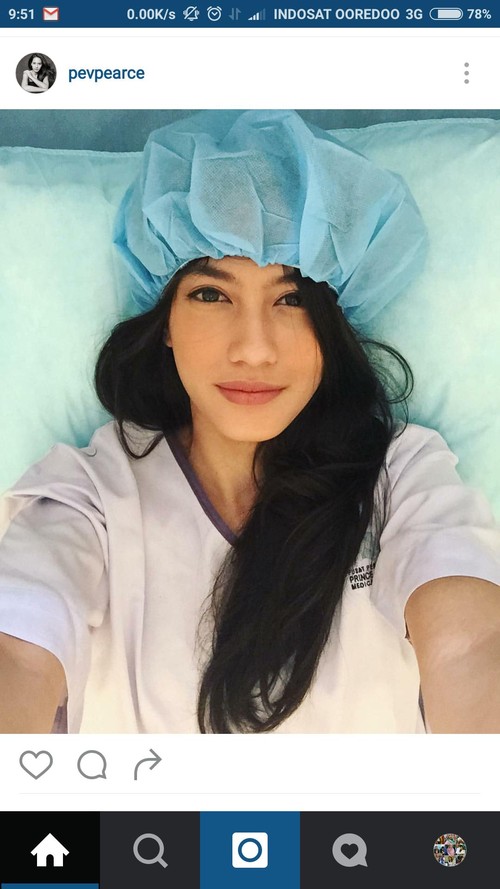 Sebelum Angkat Tumor Payudara, Pevita Pearce Sempat Selfie di Ruang Operasi