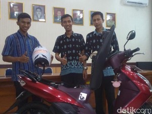 3 Pemuda Kendal Ciptakan Anti Maling untuk Motor dan Pengingat Pakai Helm