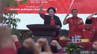 Megawati Pimpin Deklarasi Cagub 4 Provinsi di DPP PDIP