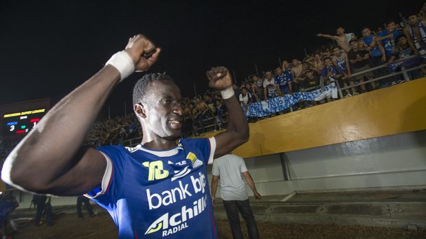 Konate Tonton Laga Uji Coba Persib vs Bali United