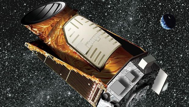 Pesawat luar angkasa Kepler yang difungsikan untuk mencari planet-planet baru. 