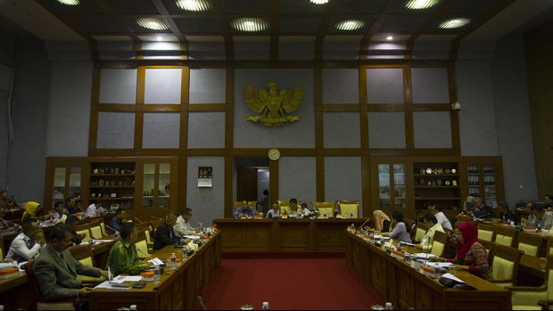 Anggota Badan Legislasi (Baleg) DPR menggelar rapat di Kompleks Parlemen, Senayan.