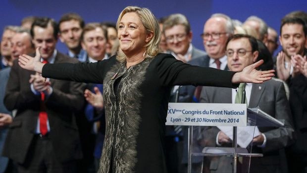 Marine Le Pen mengamini retorika Presiden Donald Trump.
