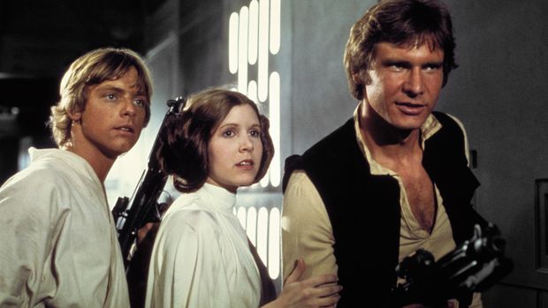 Carrie Fisher saat menjadi Princess Leia.