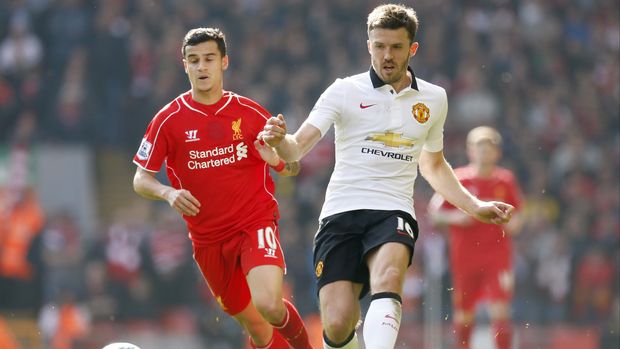 Michael Carrick mengalami cedera betis yang membuatnya gagal membukukan 19 kali penampilan di laga Liverpool-MU.