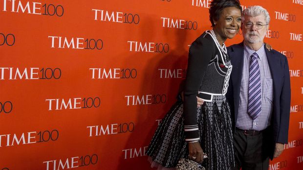 George Lucas dan istrinya, Mellody Hobson mendukung pembangunan museum di Los Angeles.