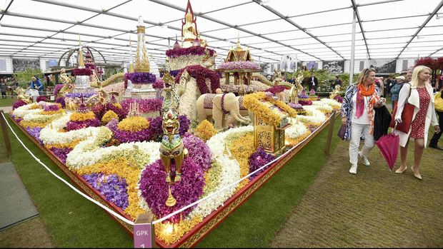 Chelsea Flower Show Pikat Ratu Inggris Sampai Kate Middleton