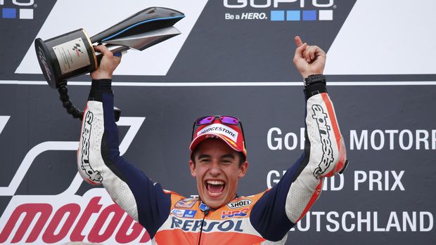 Marc Marquez tujuh kali beruntun menang di Sirkuit Sachsenring.