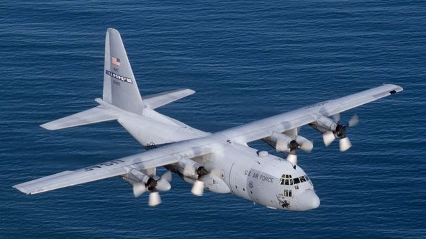 Ilustrasi pesawat Hercules AS>