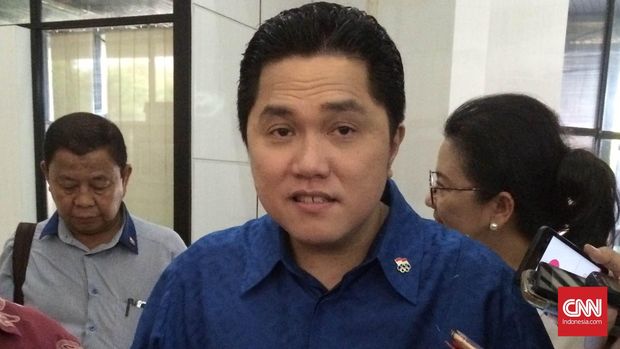 Erick Thohir belum tertarik bangun stadion di Indonesia.