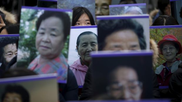 Permasalahan Jugun Ianfu telah menodai hubungan Jepang-Korsel sejak lama, (REUTERS/Kim Hong-Ji)