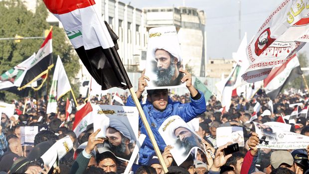 Eksekusi ulama Syiah Nimr al-Nimr membuka 2016 dengan memanasnya hubungan Iran-Saudi. (Reuters/Thaier Al-Sudani)
