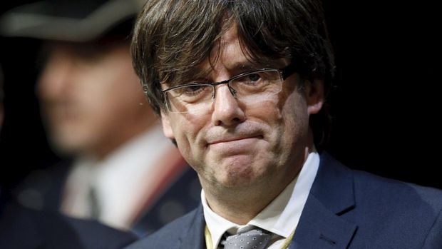 Presiden Catalonia Carles Puigdemont.