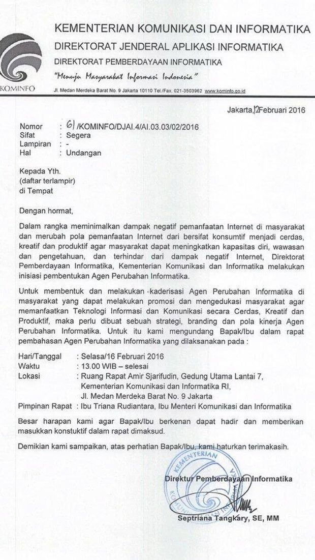 440 Koleksi Contoh Surat Undangan Rapat Via Whatsapp Gratis Terbaru