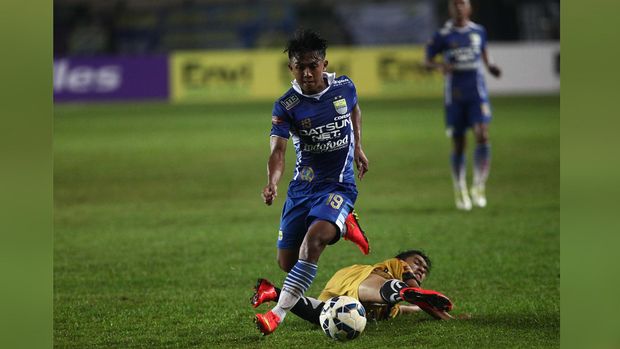 Febri Hariyadi salah satu pemain sayap yang ingin dijajal Luis Milla di uji coba lawan Myanmar.