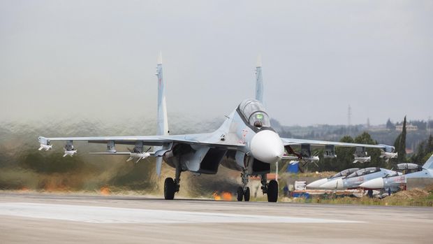 Jet tempur SU-30.