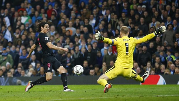 Edinson Cavani akan berhadapan dengan Barcelona di 16 Besar Liga Champions musim ini.