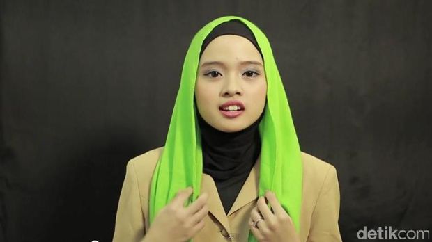 Tutorial Hijab yang Praktis Ala Carla, Finalis Sunsilk 