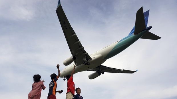 Ilustrasi Pesawat Garuda Indonesia