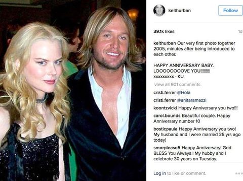 Rayakan Ultah Pernikahan ke-10, Keith Urban Face Time dengan NicoleKidman