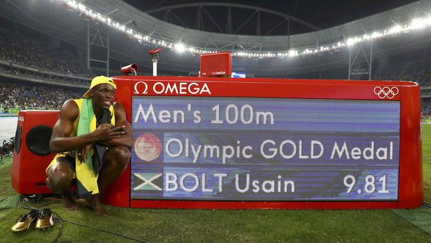 Usain Bolt merajai Olimpiade 20176 Rio de Janeiro dengan menyabet tiga medali emas. (
