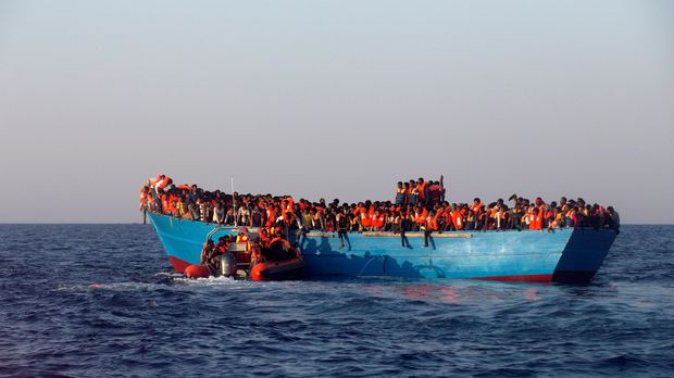 Ilustrasi imigran.
