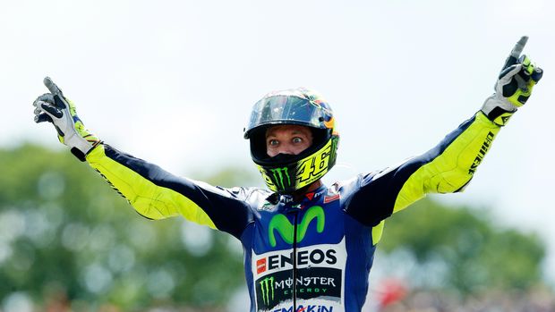 Valentino Rossi kali terakhir meraih kemenangan di GP Katalonia.