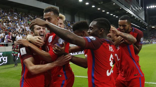 Timnas Inggris salah satu kesebelasan yang tak terkalahkan dalam fase kualifikasi Piala Dunia 2018.