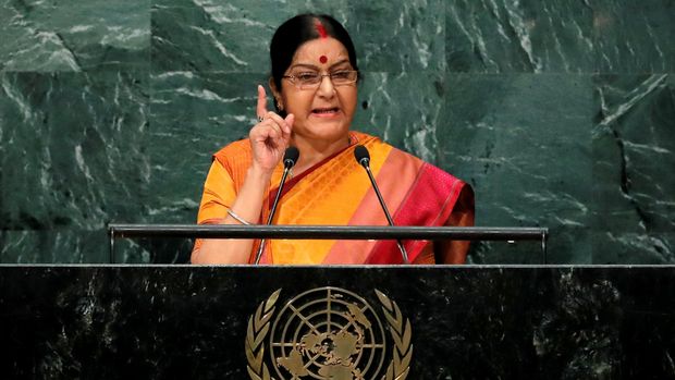 Menteri Luar Negeri India Sushma Swaraj