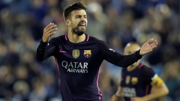 Gerard Pique kemungkinan bakal pensiun sebagai pemain di Barcelona. (