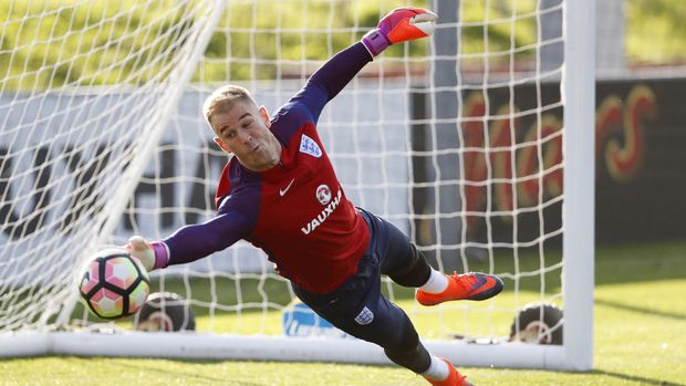 Joe Hart saat kembali bergabung bersama Timnas Inggris pada awal Oktober 2017. (